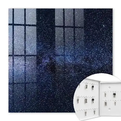 Key cabinet The night sky gives the impression of infinity