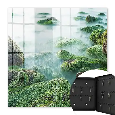 Key box for home Green waves without the haze