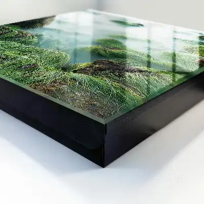 Key box for home Green waves without the haze