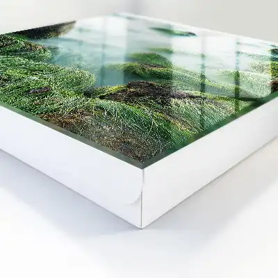 Key box for home Green waves without the haze
