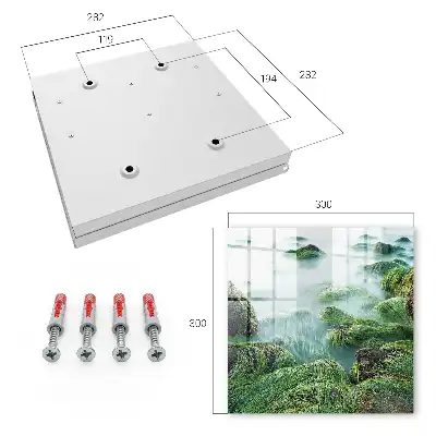 Key box for home Green waves without the haze