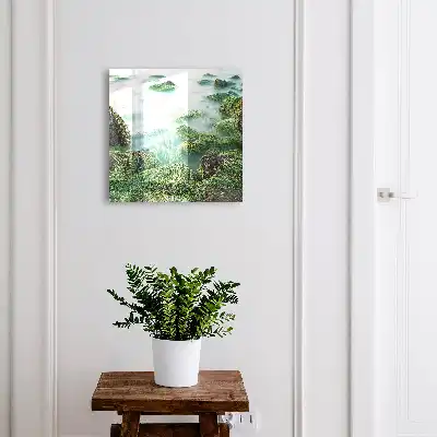 Key box for home Green waves without the haze