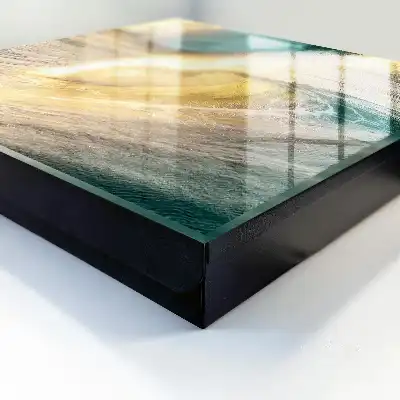 Wall mounted key box Sea wave ocean sun