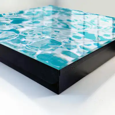 Key box for home Water swirls create a mesmerizing effect