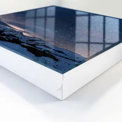 Decorative key box Mountain night with a starry sky