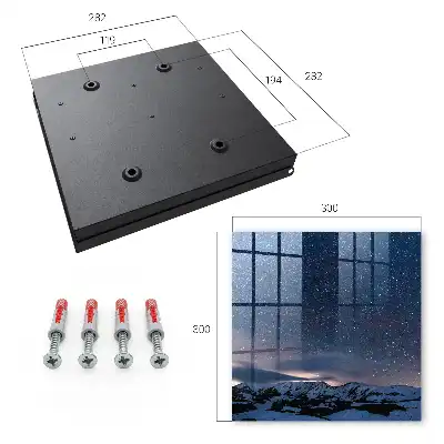 Decorative key box Mountain night with a starry sky