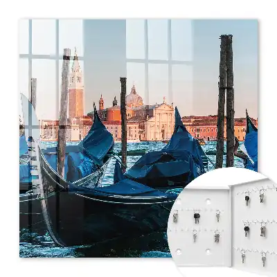 Decorative key box Italian landscape of historic buildings