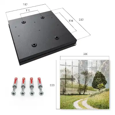 Wall mounted key box Mountain landscape of natural peace
