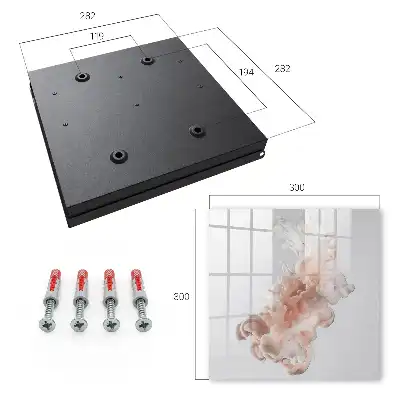 Decorative key box Fluid elegance pink and white shapes