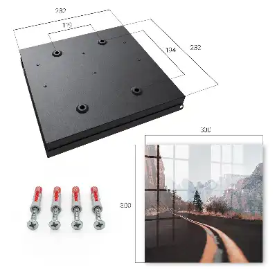 Wall mounted key box Road in the mountains, blue sky