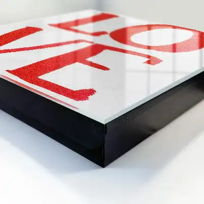 Red Love Key Box with White Background