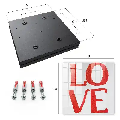 Red Love Key Box with White Background