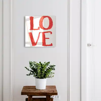 Key box for home Red love with white background