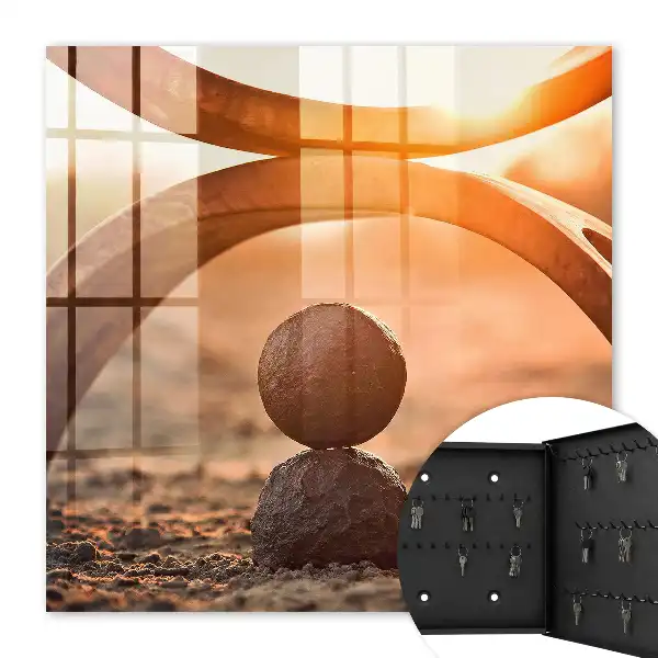 Decorative key box Abstract harmony of nature's geometry