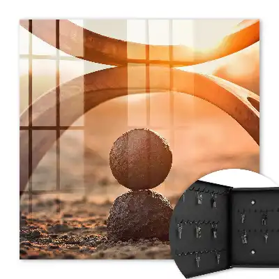 Decorative key box Abstract harmony of nature's geometry
