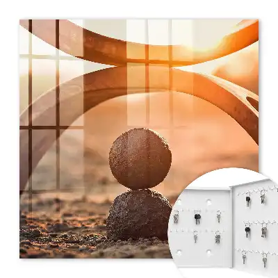 Decorative key box Abstract harmony of nature's geometry