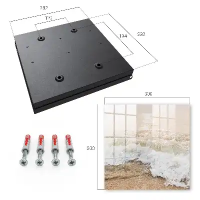 Key cabinet Sea wave with sun rays