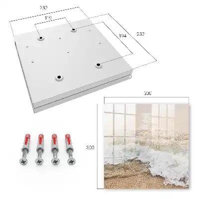 Key cabinet Sea wave with sun rays