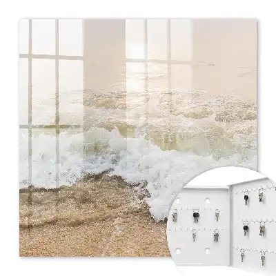 Key cabinet Sea wave with sun rays