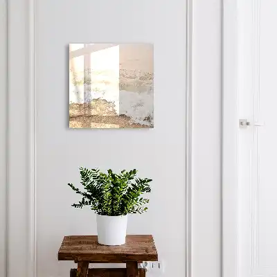 Key cabinet Sea wave with sun rays