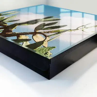 Wall mounted key box Green Cactus Blue Sky