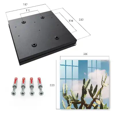 Wall mounted key box Green Cactus Blue Sky