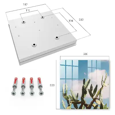 Wall mounted key box Green Cactus Blue Sky