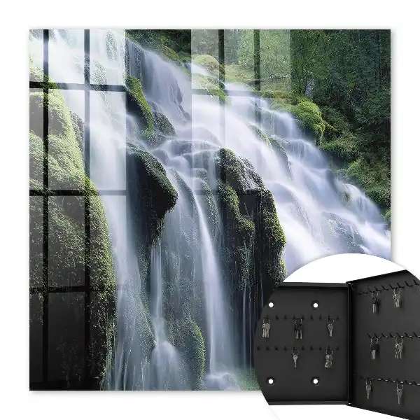 Key box for home Green waterfall surrounding