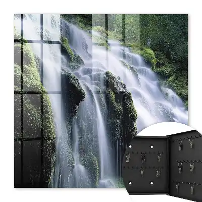 Key box for home Green waterfall surrounding