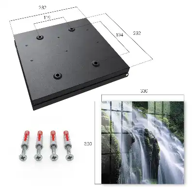 Key box for home Green waterfall surrounding