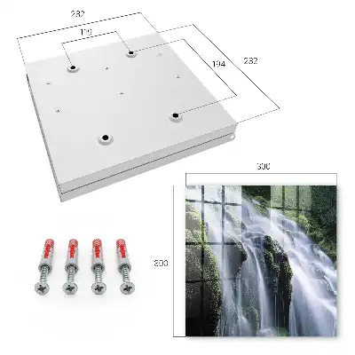 Key box for home Green waterfall surrounding