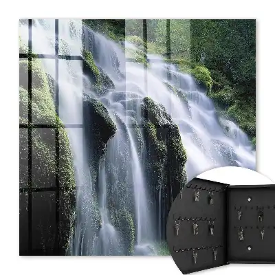Key box for home Green waterfall surrounding