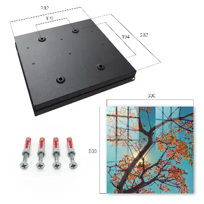 Decorative key box Blue Sky Autumn Tree