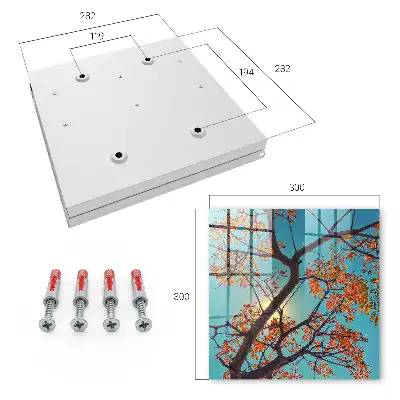Decorative key box Blue Sky Autumn Tree