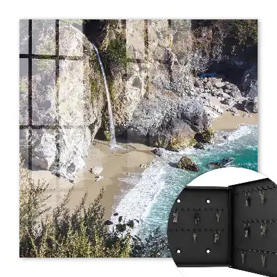 Key box for home Beautiful coastline with cliffs