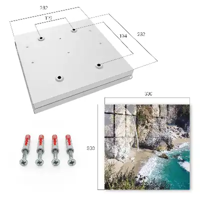 Key box for home Beautiful coastline with cliffs