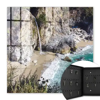 Key box for home Beautiful coastline with cliffs