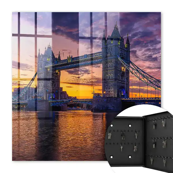 Decorative key box Magical sunset view