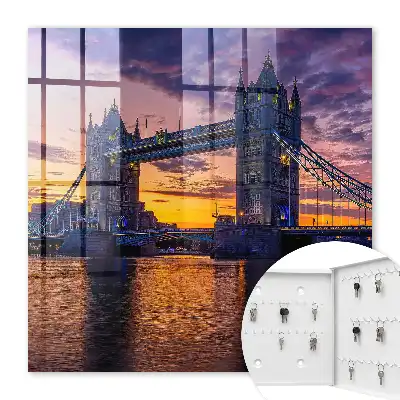 Decorative key box Magical sunset view