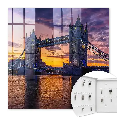 Decorative key box Magical sunset view