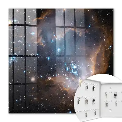 Key cabinet A stellar nebula full of stars