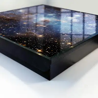 Key box for home Cosmic space with blue fog