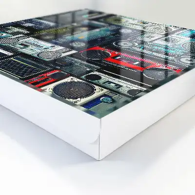Decorative key box Musical passion with audio devices