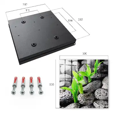 Key cabinet The green nature of wet stones