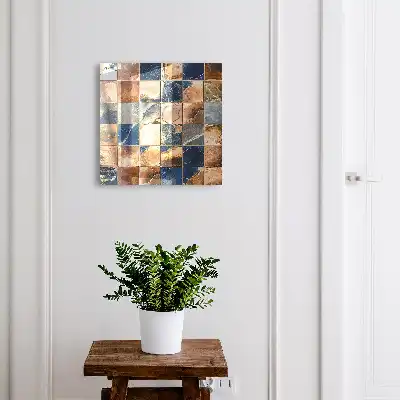 Key box for home Seamless marble mosaic