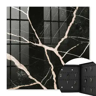 Wall mounted key cabinet Dynamic structure in the dark background