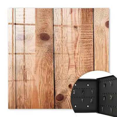 Wall mounted key box Natural wooden grain