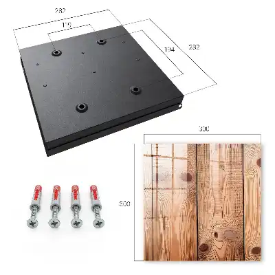 Wall mounted key box Natural wooden grain