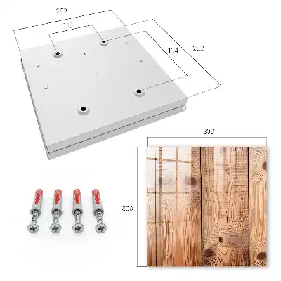 Wall mounted key box Natural wooden grain