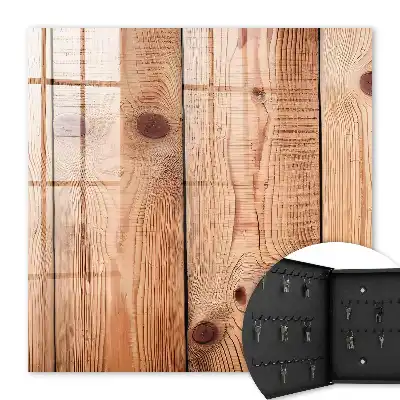 Wall mounted key box Natural wooden grain